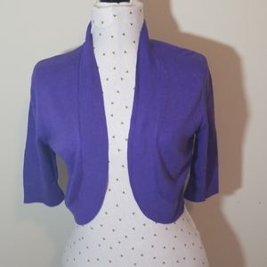 Purple cover up cardigan